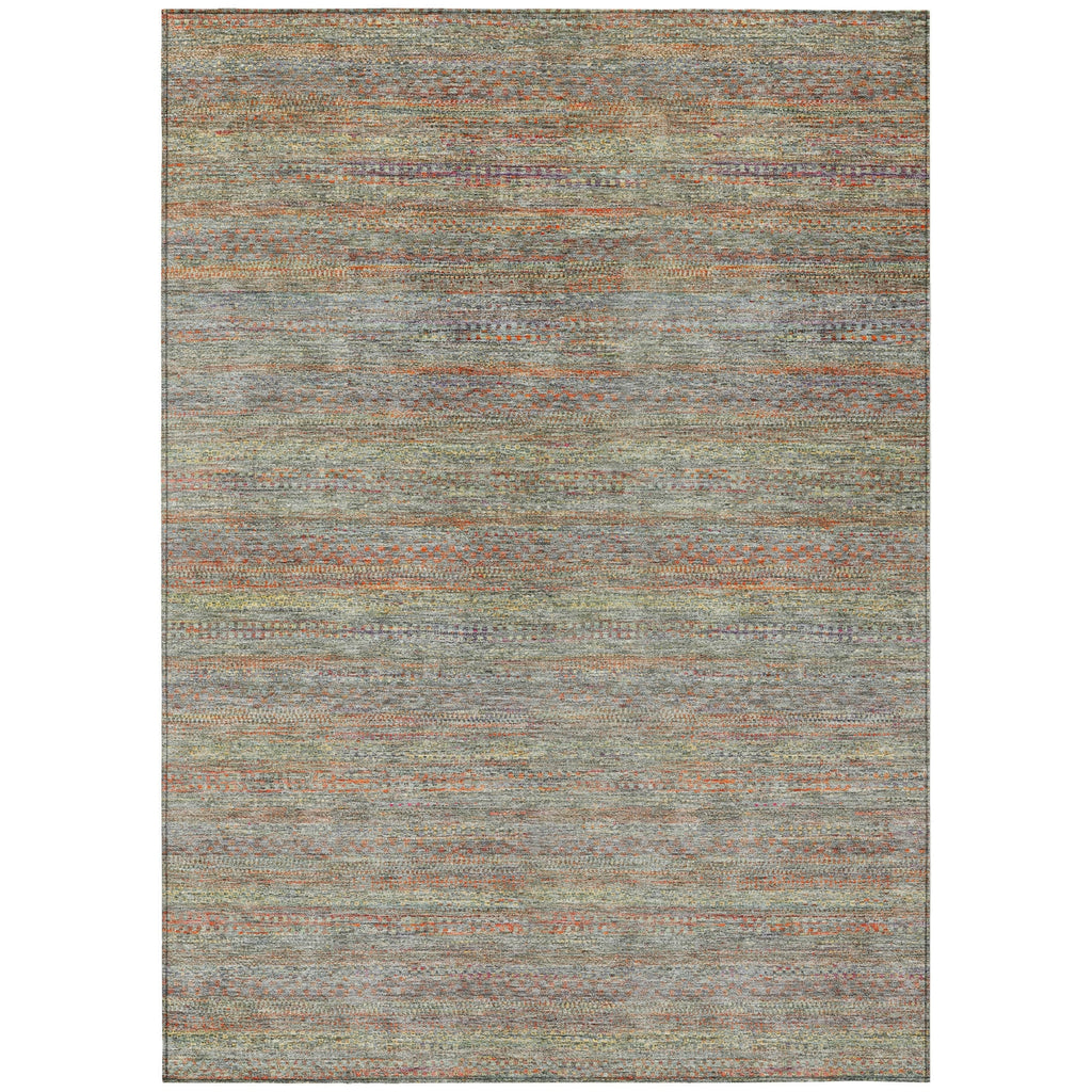 Piper Looms Chantille Stripes ACN2148 Sage Machine Washable Area Rug main image