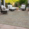 Piper Looms Chantille Stripes ACN2148 Sage Machine Washable Area Rug Outdoor Lifestyle Image Feature