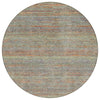 Piper Looms Chantille Stripes ACN2148 Sage Machine Washable Area Rug Round Main Image