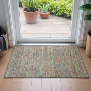 Piper Looms Chantille Stripes ACN2148 Sage Machine Washable Area Rug Scatter Lifestyle Image Feature