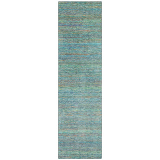 Piper Looms Chantille Stripes ACN2148 Teal Machine Washable Area Rug Runner Main Image