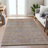 Piper Looms Chantille Stripes ACN2148 Terracotta Machine Washable Area Rug Lifestyle Image Feature