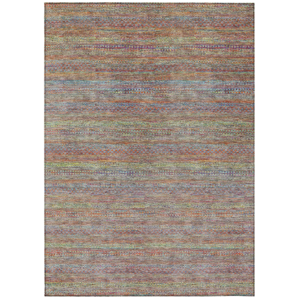 Piper Looms Chantille Stripes ACN2148 Terracotta Machine Washable Area Rug main image