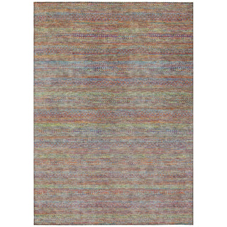Piper Looms Chantille Stripes ACN2148 Terracotta Machine Washable Area Rug main image