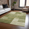 Piper Looms Chantille Geometric ACN2149 Aloe Machine Washable Area Rug Lifestyle Image Feature