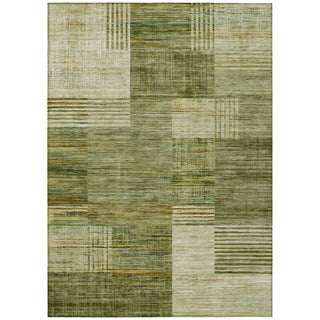 Piper Looms Chantille Geometric ACN2149 Aloe Machine Washable Area Rug main image