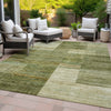 Piper Looms Chantille Geometric ACN2149 Aloe Machine Washable Area Rug Outdoor Lifestyle Image Feature