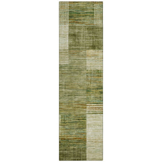 Piper Looms Chantille Geometric ACN2149 Aloe Machine Washable Area Rug Runner Main Image