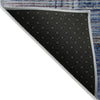 Piper Looms Chantille Geometric ACN2149 Blue Machine Washable Area Rug Backing Image