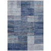 Piper Looms Chantille Geometric ACN2149 Blue Machine Washable Area Rug main image