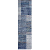 Piper Looms Chantille Geometric ACN2149 Blue Machine Washable Area Rug Runner Main Image