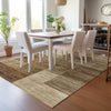 Piper Looms Chantille Geometric ACN2149 Brown Machine Washable Area Rug Lifestyle Image Feature