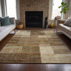 Piper Looms Chantille Geometric ACN2149 Brown Machine Washable Area Rug Lifestyle Image Feature
