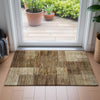 Piper Looms Chantille Geometric ACN2149 Brown Machine Washable Area Rug Scatter Lifestyle Image Feature