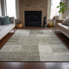 Piper Looms Chantille Geometric ACN2149 Pewter Machine Washable Area Rug Lifestyle Image Feature