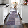 Piper Looms Chantille Geometric ACN2149 Plum Machine Washable Area Rug Runner Lifestyle Image Feature