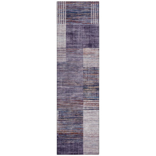 Piper Looms Chantille Geometric ACN2149 Plum Machine Washable Area Rug Runner Main Image