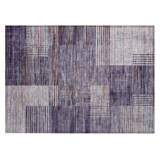 Piper Looms Chantille Geometric ACN2149 Plum Machine Washable Area Rug Scatter Main Image