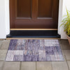 Piper Looms Chantille Geometric ACN2149 Plum Machine Washable Area Rug Scatter Outdoor Lifestyle Image Feature