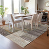 Piper Looms Chantille Geometric ACN2149 Taupe Machine Washable Area Rug Lifestyle Image Feature
