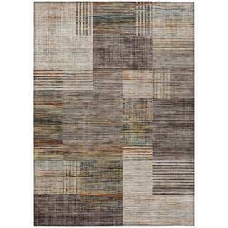 Piper Looms Chantille Geometric ACN2149 Taupe Machine Washable Area Rug main image