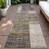Piper Looms Chantille Geometric ACN2149 Taupe Machine Washable Area Rug Runner Outdoor Lifestyle Image Feature
