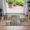 Piper Looms Chantille Geometric ACN2149 Taupe Machine Washable Area Rug Scatter Lifestyle Image Feature