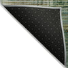 Piper Looms Chantille Geometric ACN2149 Teal Machine Washable Area Rug Backing Image