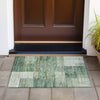 Piper Looms Chantille Geometric ACN2149 Teal Machine Washable Area Rug Scatter Outdoor Lifestyle Image Feature
