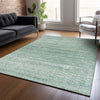 Piper Looms Chantille Stripes ACN2150 Aqua Machine Washable Area Rug Lifestyle Image Feature