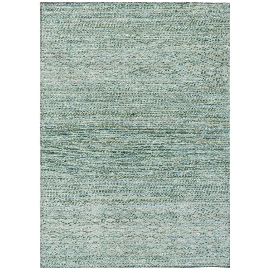 Piper Looms Chantille Stripes ACN2150 Aqua Machine Washable Area Rug main image