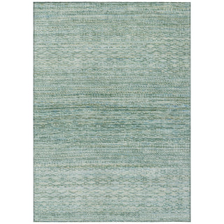 Piper Looms Chantille Stripes ACN2150 Aqua Machine Washable Area Rug main image