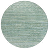 Piper Looms Chantille Stripes ACN2150 Aqua Machine Washable Area Rug Round Main Image