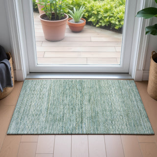 Piper Looms Chantille Stripes ACN2150 Aqua Machine Washable Area Rug Scatter Lifestyle Image Feature