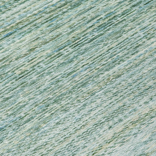 Piper Looms Chantille Stripes ACN2150 Aqua Machine Washable Area Rug Swatch Image