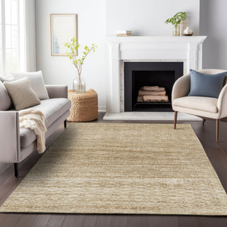 Piper Looms Chantille Stripes ACN2150 Beige Machine Washable Area Rug Lifestyle Image Feature