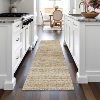 Piper Looms Chantille Stripes ACN2150 Beige Machine Washable Area Rug Runner Lifestyle Image Feature