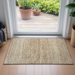 Piper Looms Chantille Stripes ACN2150 Beige Machine Washable Area Rug Scatter Lifestyle Image Feature