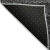 Piper Looms Chantille Stripes ACN2150 Charcoal Machine Washable Area Rug Backing Image