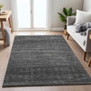 Piper Looms Chantille Stripes ACN2150 Charcoal Machine Washable Area Rug Lifestyle Image Feature
