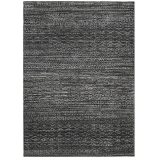 Piper Looms Chantille Stripes ACN2150 Charcoal Machine Washable Area Rug main image