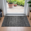 Piper Looms Chantille Stripes ACN2150 Charcoal Machine Washable Area Rug Scatter Lifestyle Image Feature