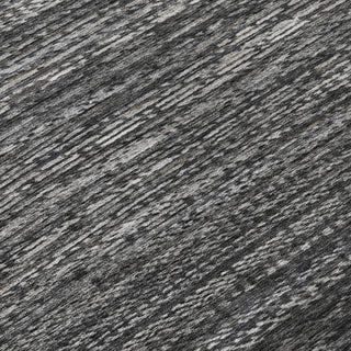 Piper Looms Chantille Stripes ACN2150 Charcoal Machine Washable Area Rug Swatch Image
