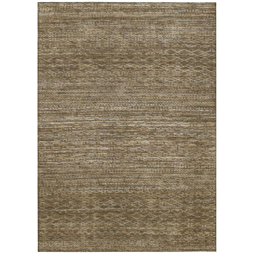 Piper Looms Chantille Stripes ACN2150 Chocolate Machine Washable Area Rug main image