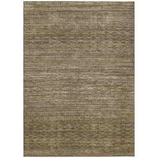 Piper Looms Chantille Stripes ACN2150 Chocolate Machine Washable Area Rug main image