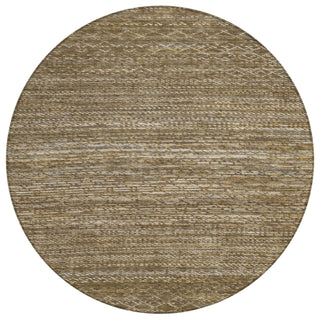 Piper Looms Chantille Stripes ACN2150 Chocolate Machine Washable Area Rug Round Main Image