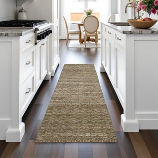 Piper Looms Chantille Stripes ACN2150 Chocolate Machine Washable Area Rug Runner Lifestyle Image Feature