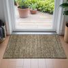 Piper Looms Chantille Stripes ACN2150 Chocolate Machine Washable Area Rug Scatter Lifestyle Image Feature