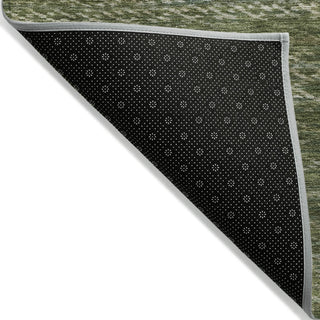 Piper Looms Chantille Stripes ACN2150 Fern Machine Washable Area Rug Backing Image