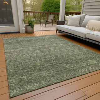 Piper Looms Chantille Stripes ACN2150 Fern Machine Washable Area Rug Outdoor Lifestyle Image Feature